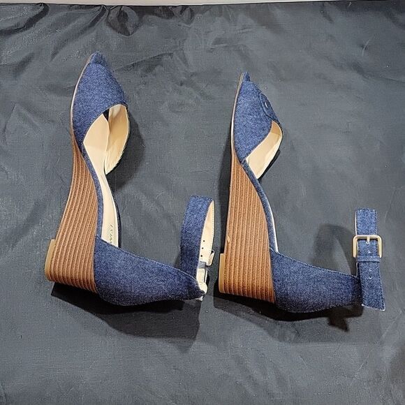 BRAND NEW NINE WEST PATIAN PEEP TOE WEDGE SANDAL - Picture 6 of 14